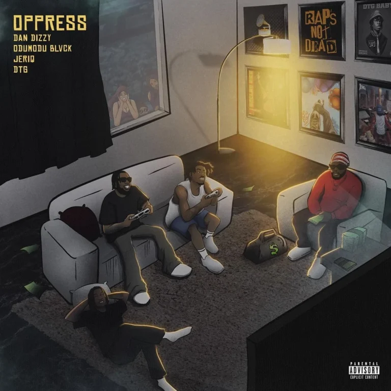Cover Art For DanDizzy – Opress ft. ODUMODUBLVCK, JeriQ & DTG