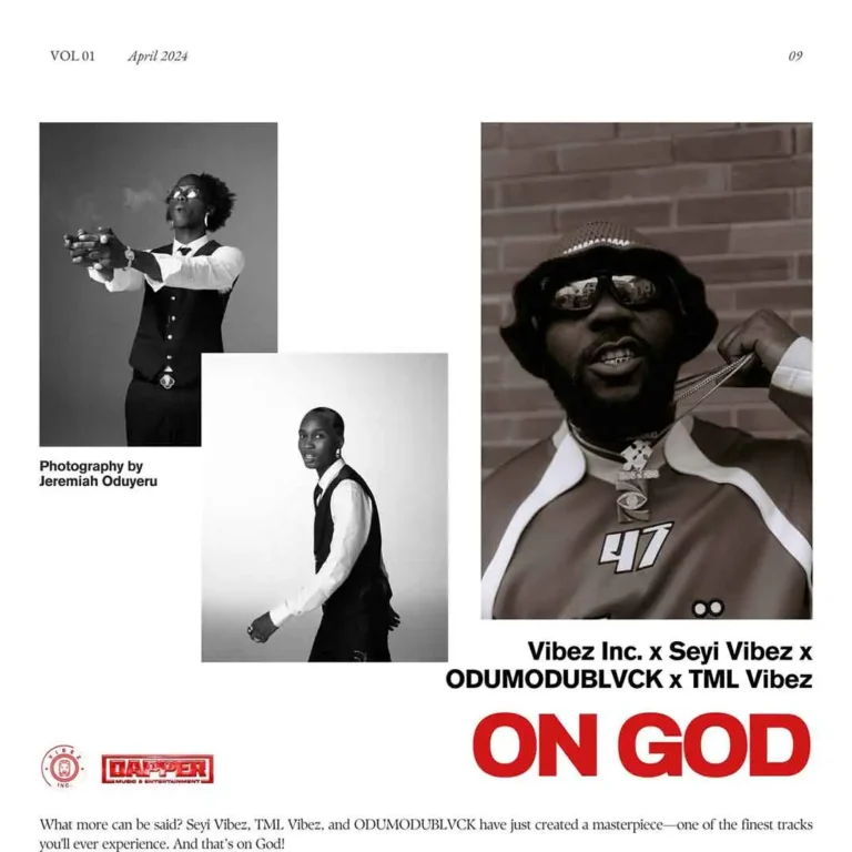 Cover Art For Vibez Inc – On God ft. Seyi Vibez, Odumodublvck & Tml Vibez