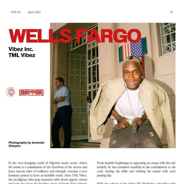 Cover Art For Vibez Inc – Wells Fargo ft. Tml Vibez
